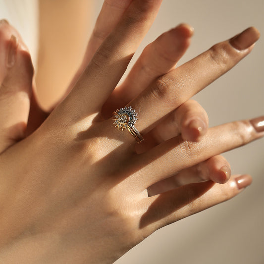 Golden Eclipse Ring