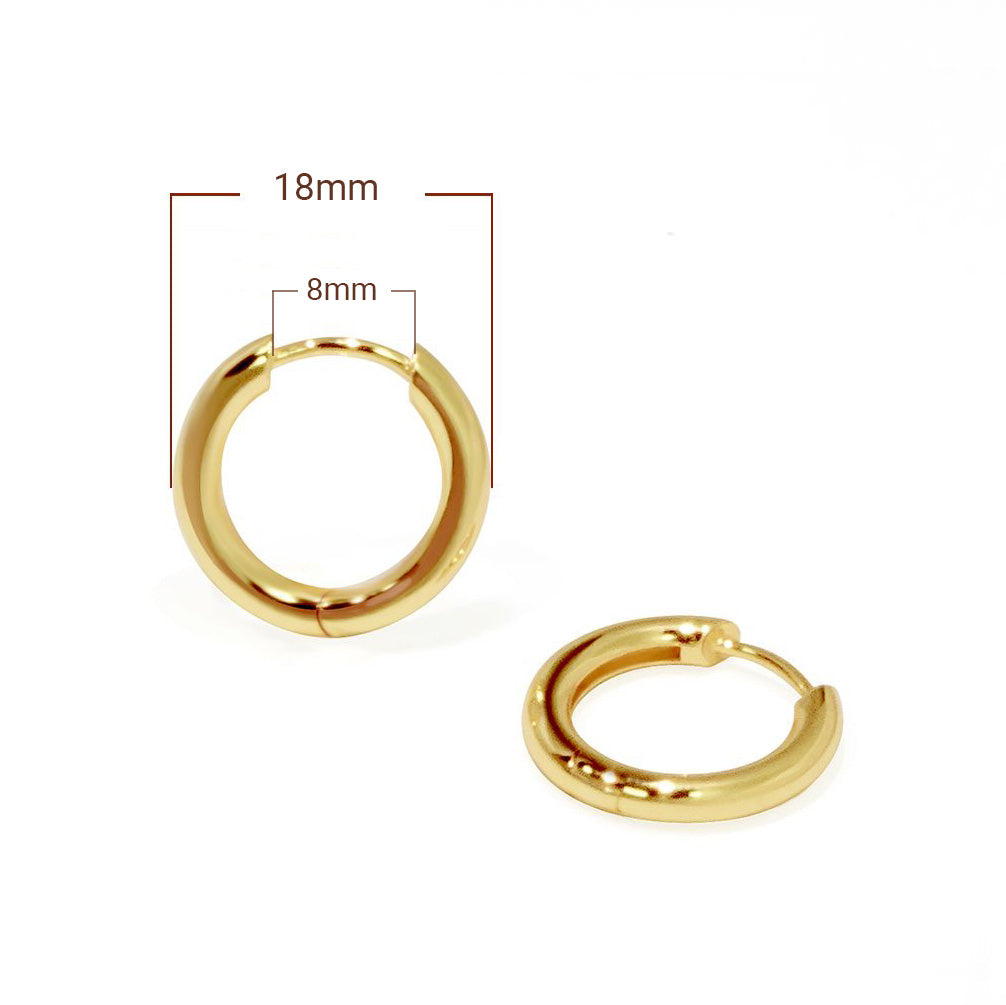 Plain Hoop Earrings