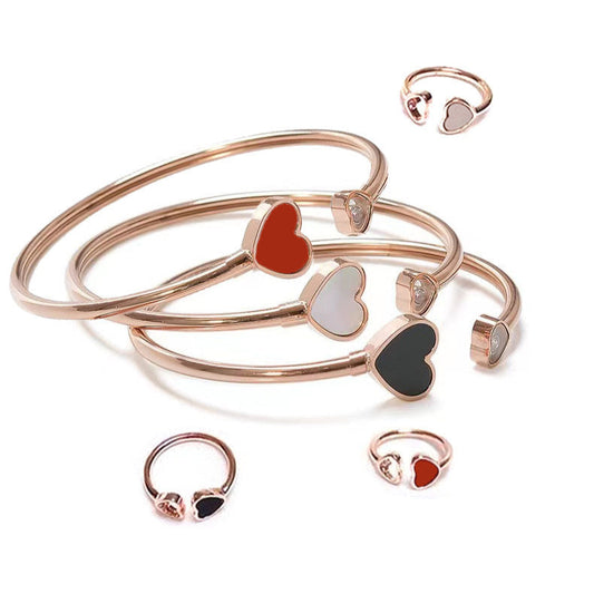 Bonded Hearts Ring & Bracelet