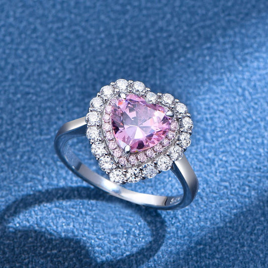 Flower Heart Ring
