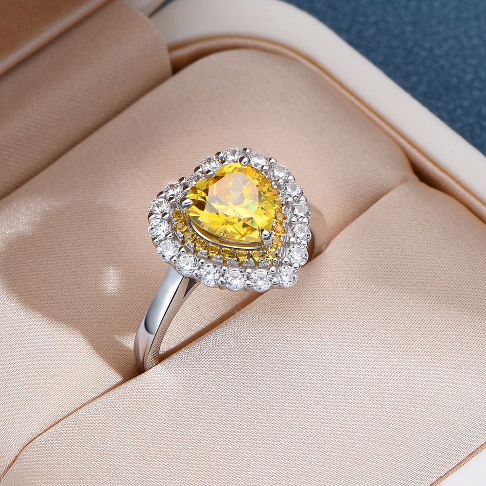 Flower Heart Ring