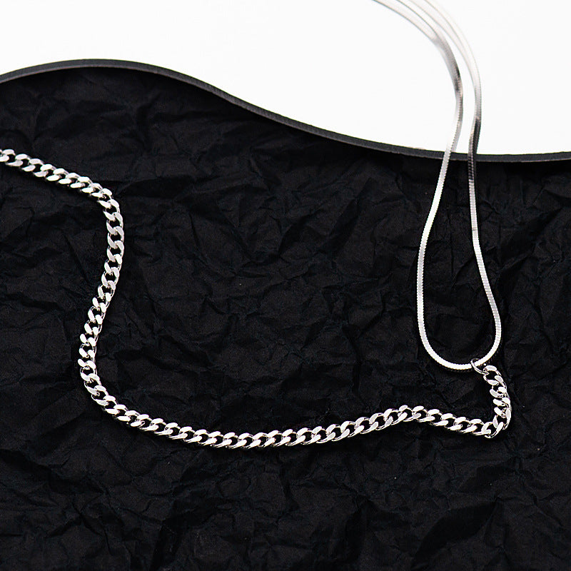 Curb Snake Chain Necklace