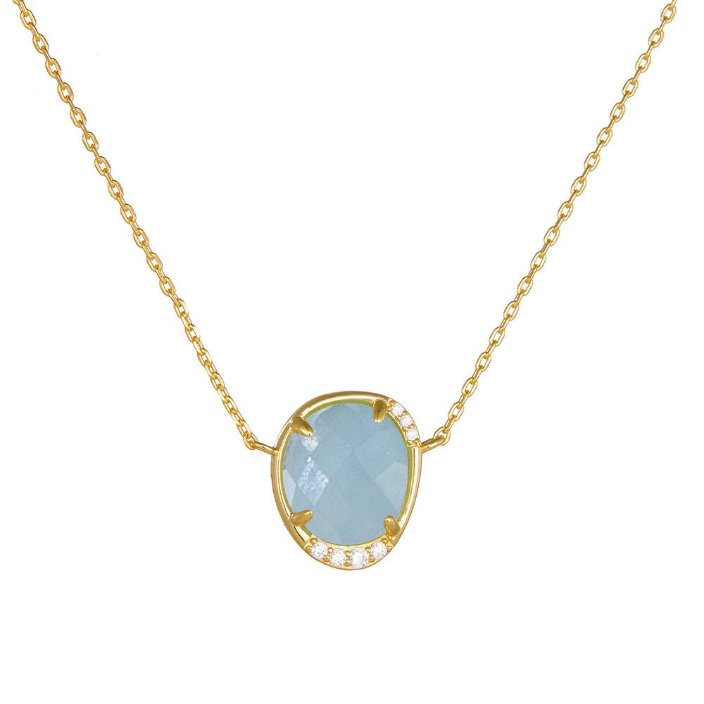 Ocean Bloom Aquamarine Necklace