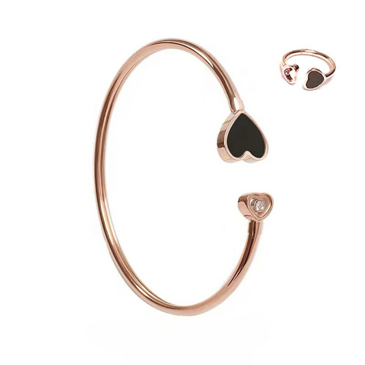 Bonded Hearts Ring & Bracelet