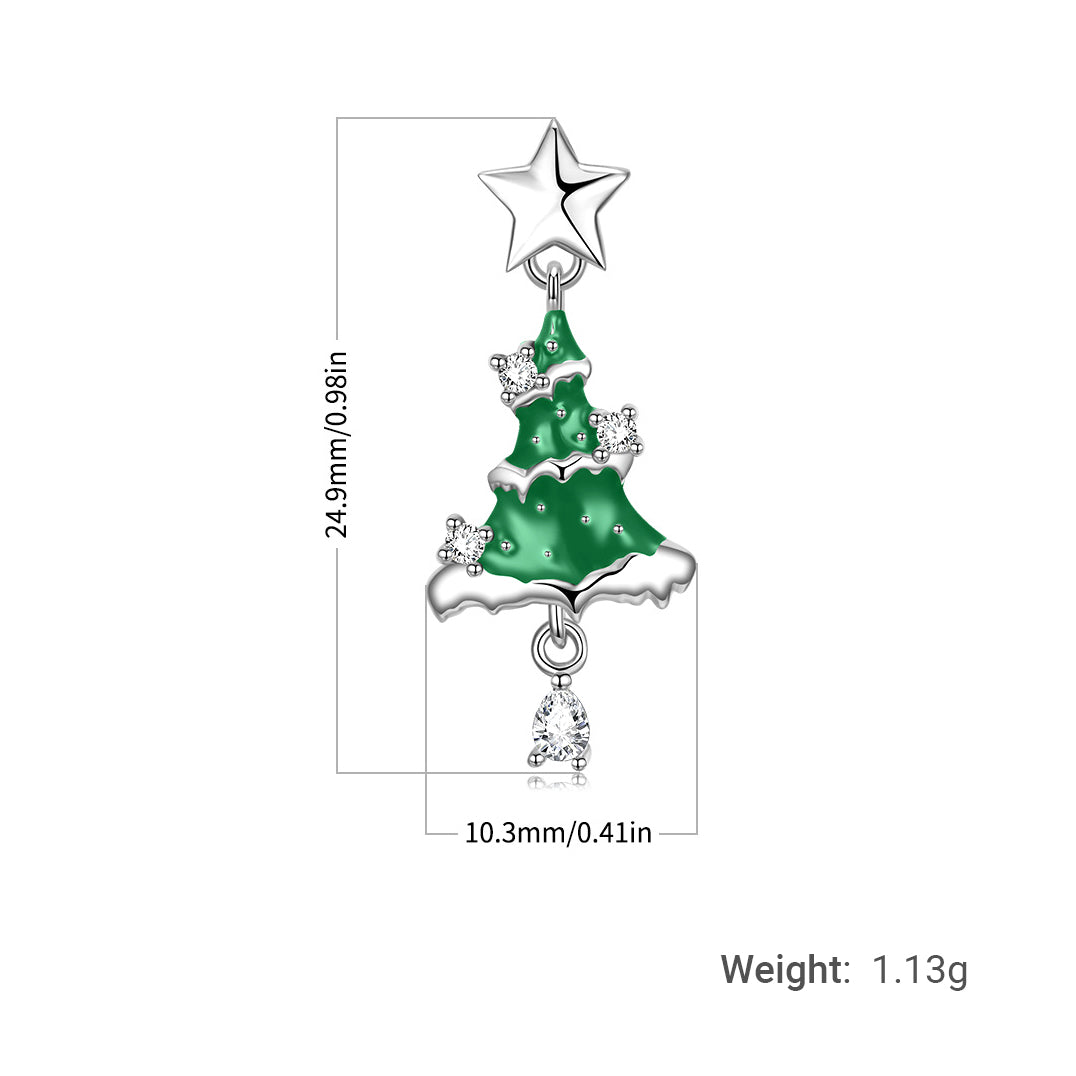 Festive Christmas Tree Necklace