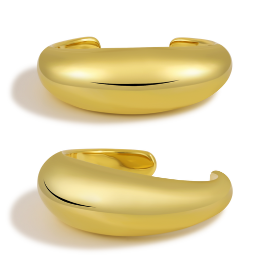 Golden Glide Cuff Bracelet