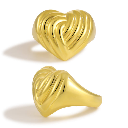 Heart Sketch Stud Earrings