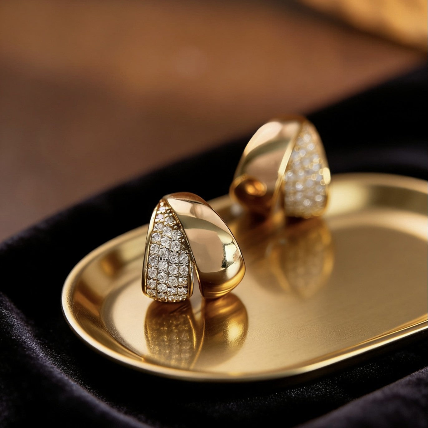Elara Pavé Earrings