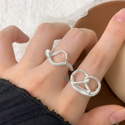 Snake Charm 925 Silver Ring