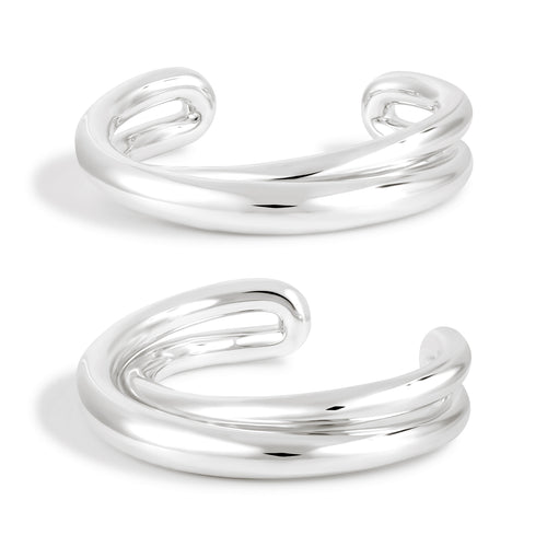 Dual Cross Cuff Bracelet