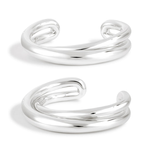 Dual Cross Cuff Bracelet