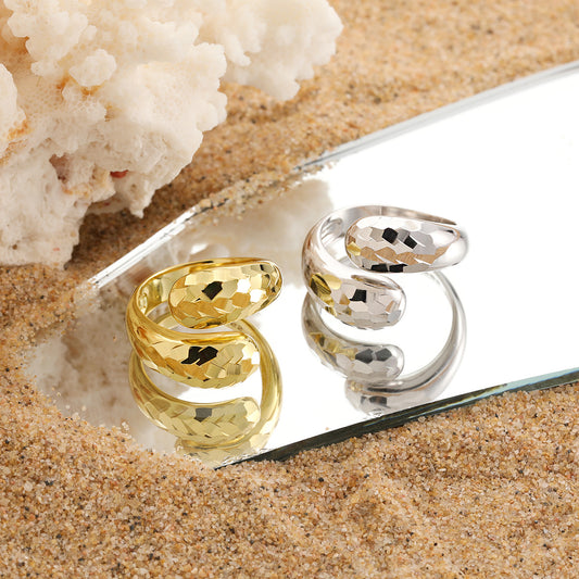 Mosaic Helix Ring