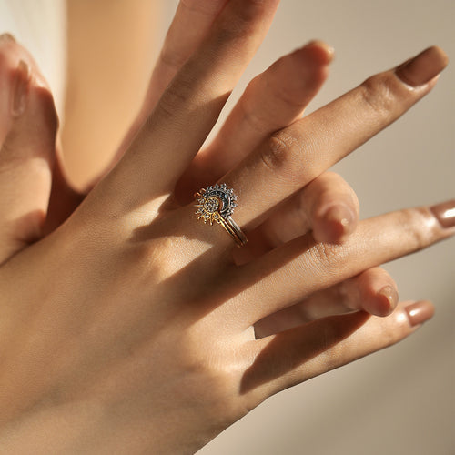 Golden Eclipse Ring