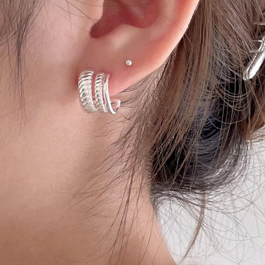 Triple Layer Earrings