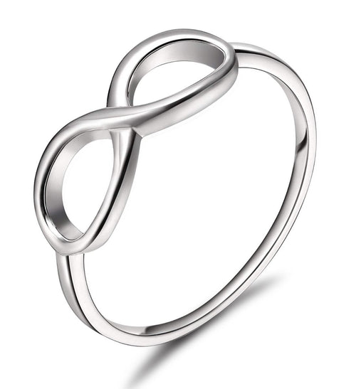 Ringsmaker 925 Sterling Silver Infinity Knot Rings Women Wedding Bands
