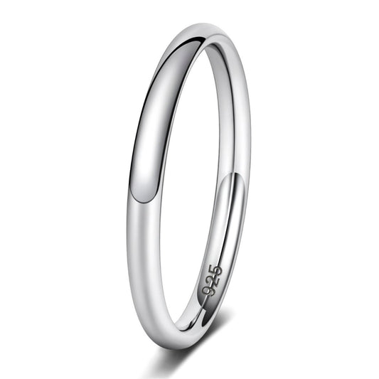 Ringsmaker 1.5mm Women 925 Sterling Silver Rings Wedding Bands