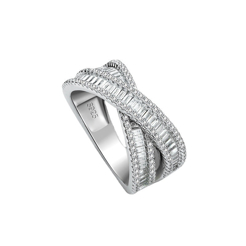 Baguette Cross Ring