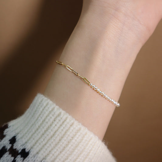 Mini Shell Pearls Bracelet