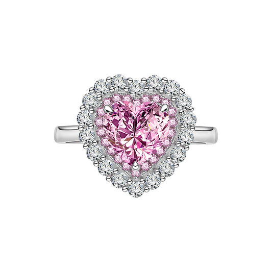 Flower Heart Ring