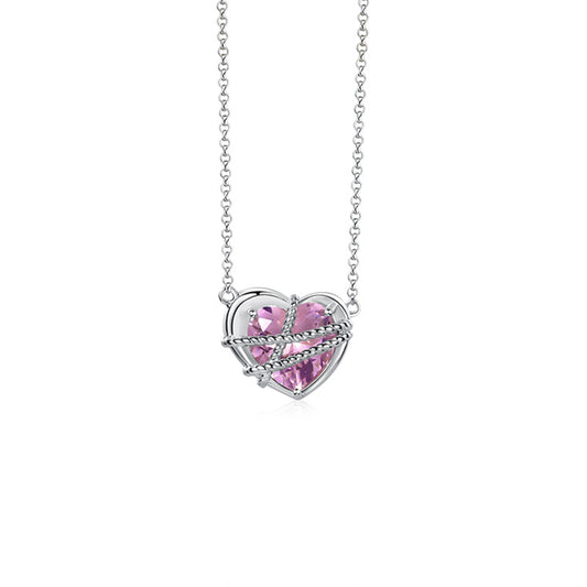 Gift Rope Bound Love Heart Necklace