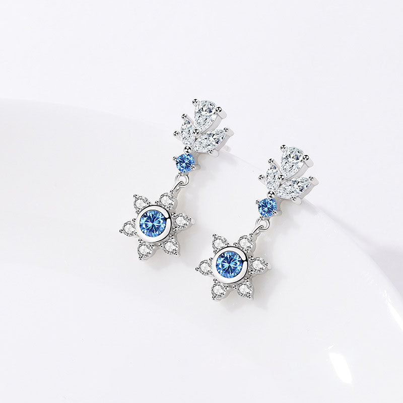 Blue Winter Set (Necklace, Bracelet, Earrings)