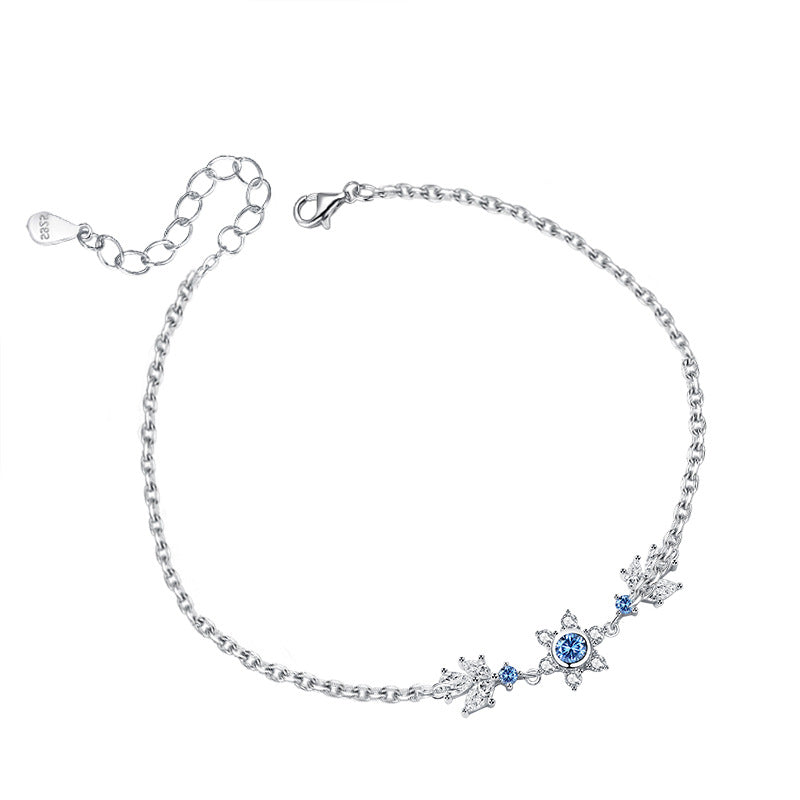 Blue Winter Set (Necklace, Bracelet, Earrings)