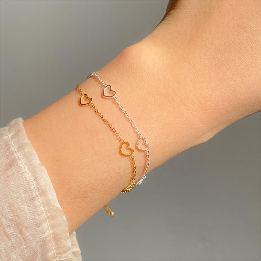 Heart in Heart Bracelet