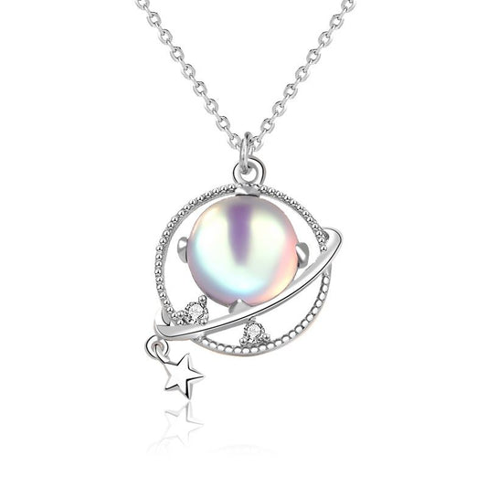 Moonstone Dream Planet Necklace
