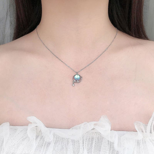 Moonstone Dream Planet Necklace