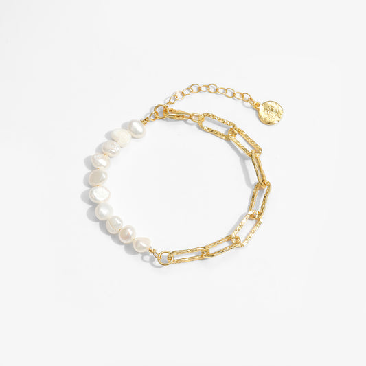 Golden Pearl Strand Bracelet